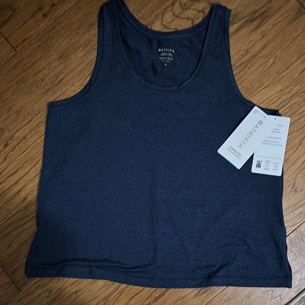 Athleta Medium Uptempo II Navy Blue Tank Top - NWT